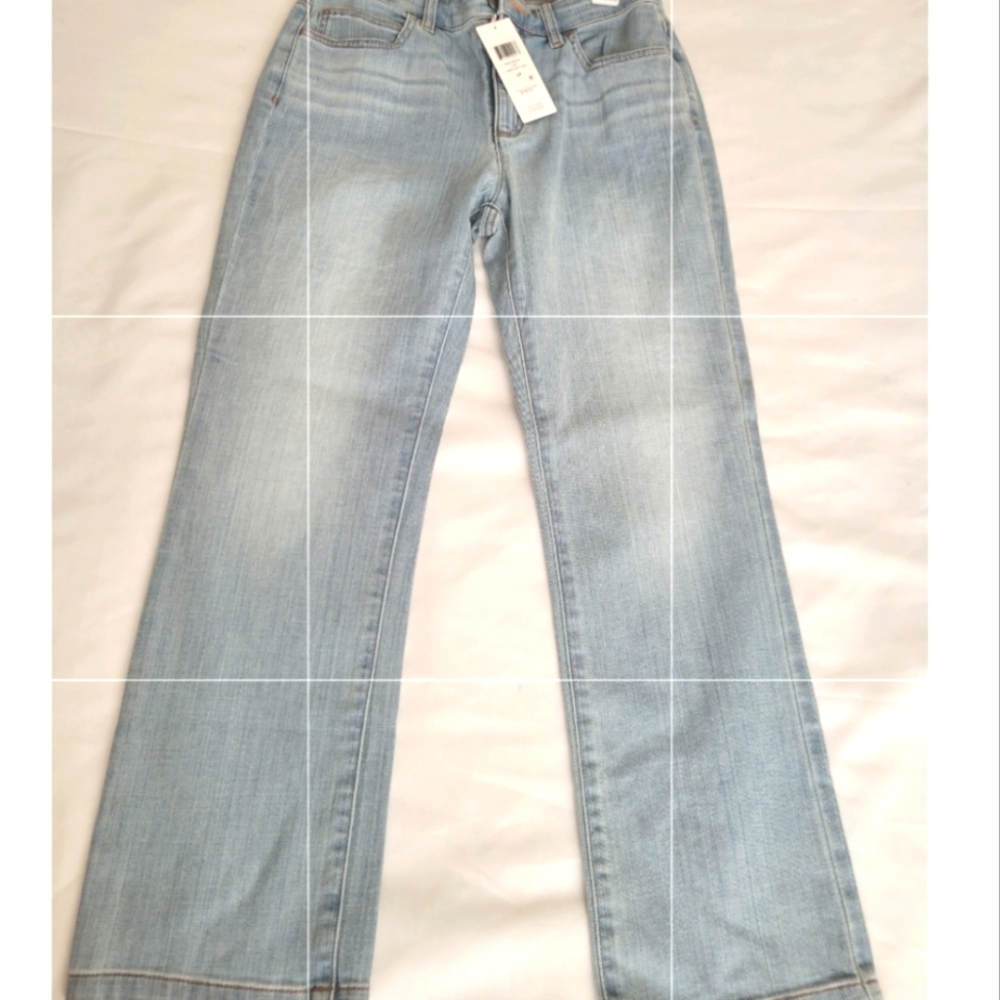 EILEEN FISHER Petite 6P Ankle Boot Jeans
